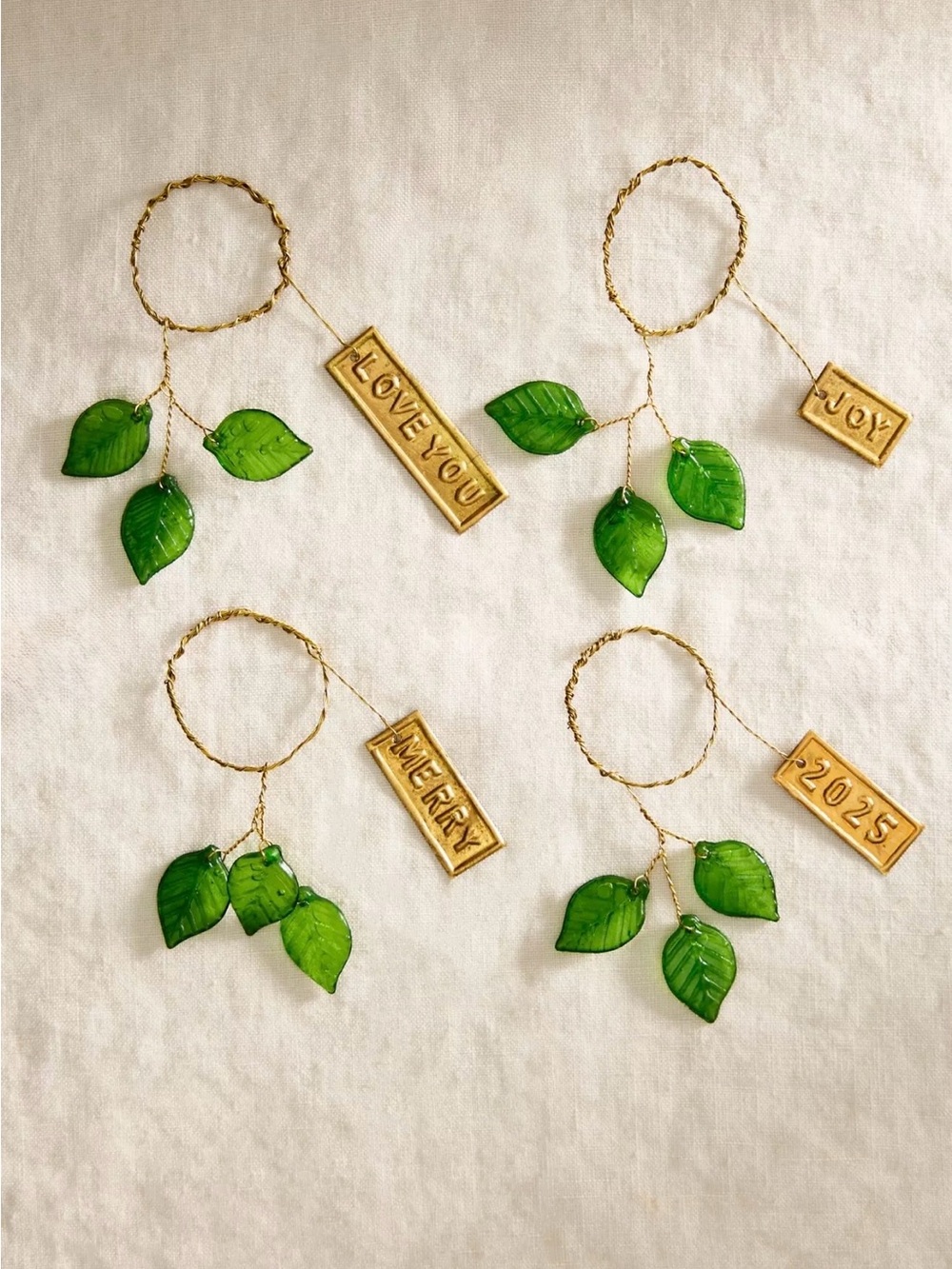 Anthropologie X Terrain Ornament Charms, Set of 4